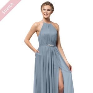 Azazie bridesmaid dress- Dusty Blue